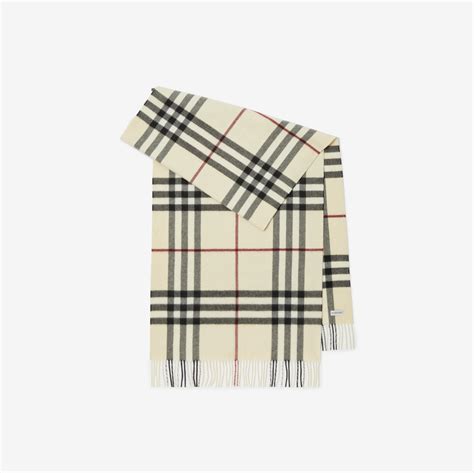 Burberry wide check cashmere scarf